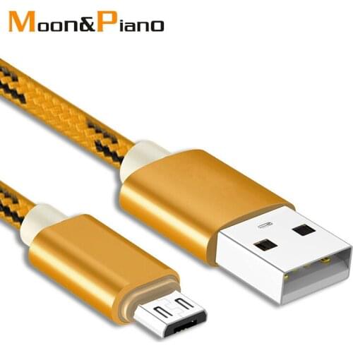 Micro USB Cables 2.1A Fast Charge Cord Microusb Data Sync fast Speed Stable For Android Mobile Phone usb Nylon cable Charger