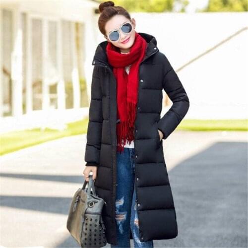 2019 New Arrival Winter Jacket Women Hooded Parka Long Coats Cotton Padded Winter Coat Women Warm Thicken Jaqueta Feminina M324