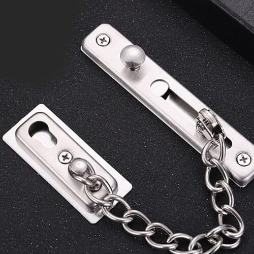 Anti-theft Chain Thickened Door Lock Home Safety Gate Stopper Easy Installation