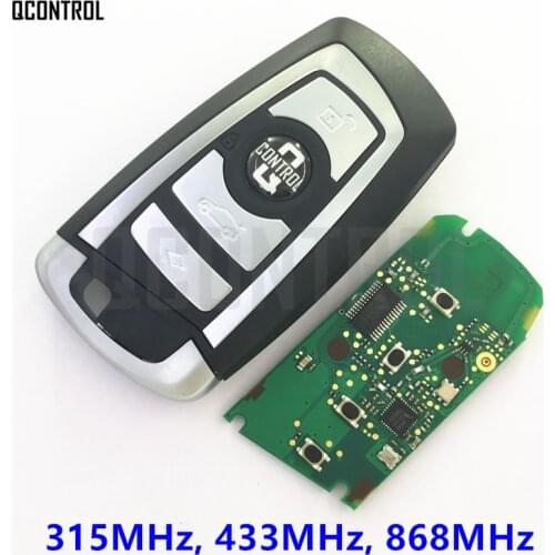 QCONTROL Remote Smart Key for BMW CAS4/CAS4+ System 1 3 5 7 Series CAS4 System Vehichle Alarm Keyless 315MHz/433MHz/868MHz