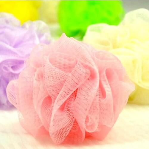Multicolour Bath Ball Shower Body Bubble Exfoliate Puff Sponge Mesh Net Ball Cleaning Bathroom Accessories LX8824
