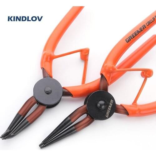 KINDLOV Circlip Pliers Shaft hole Snap Ring 7 Inch Internal External Straight Bent Pliers Ring Remover Retaining Repair Tools