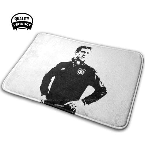 King Eric Of Comfortable Door Mat Rug Carpet Cushion Eric Cantona King Red French Football Soccer Footballer Player Devil