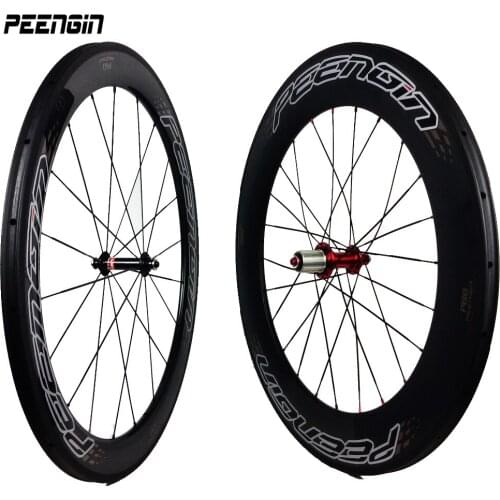 Carbon Bicycle Wheelsets 700C 23mm Width 60mm+88mm for road/racing cykel wheel brake valve rims profesional rider bike parts