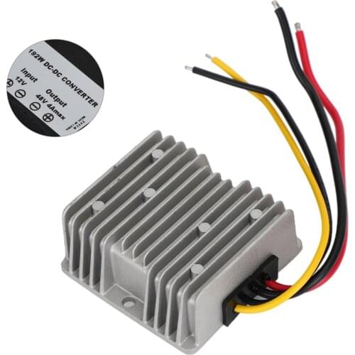 Artudatech Waterproof DC/DC Converter Regulator 12V Step Up to 48V 4A 192W