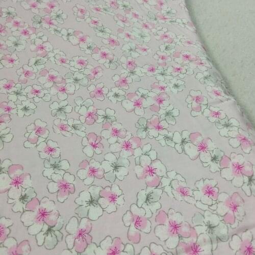 100% Cotton viaPhil Brand Sakura Flower Cherry Blossoms Printed Fabric Floral Fabric Patchwork Cloth Dress Home Decor