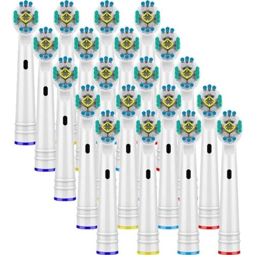 20Pcs replacement brush heads for Oral B electric toothbrush before power/Pro health/Triumph/3D Excel/clean precision vitality