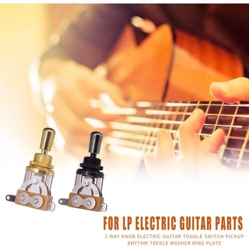 3 Way Electric Guitar Selector Guitar Part Pickup Portable Brass Switch Lightweight Toggle Music Elements for LP EPI