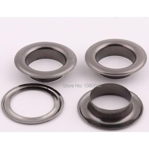 30pcs/lot 28mm outer Gunmetal large Grommets Eyelets round shape with washer for hardware accessories