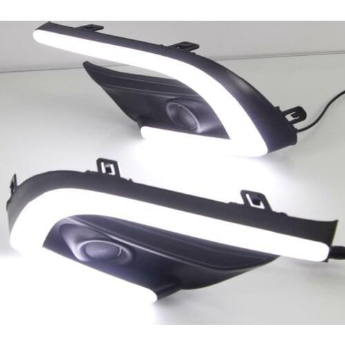 Car DRL Fog Lamp Fluorescent LED Daytime Running Light for Mazda 3 Axela 2017-2018