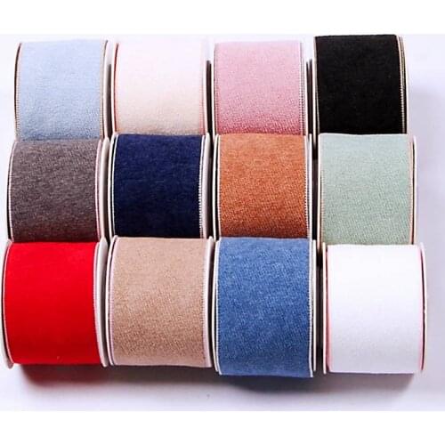 15mm/25mm/40mm Korean edition velvet ribbon 10 yards DIY bow hair ornaments head bow clothing accessories webbing