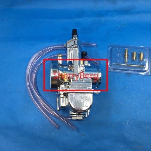 Free shipping carburetor 35.5mm for PWK OEM replace carb Chrome w power jet for ATV Quad Go Kart Dirt