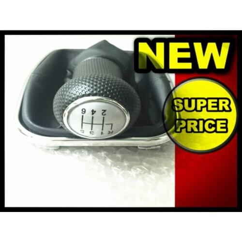 GOOD shipping Car Gear Shift Knob Sliver Cap 6 Speed 23mm with chrome frame For VW MK4/ GOlf 4/ BORA/ JETTA 4 GTI 1999-2005