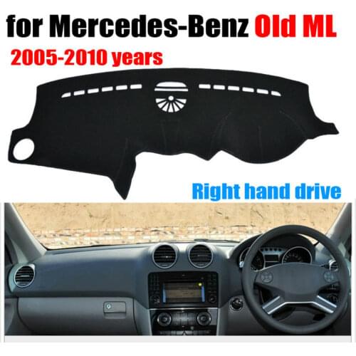 Car dashboard covers mat Right hand drive dashmat pad dash cover auto accessories for Mercedes-Benz Old ML 2005-2010 years
