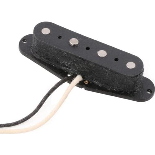 Black Noiseless Bridge Neck Pickups for 4 String TL Electric Bass Guitar