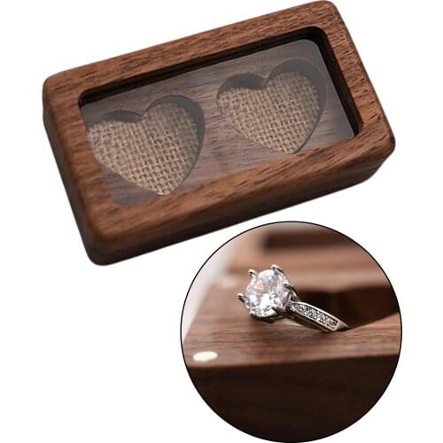 Wood Jewelry Box Organizer Display Container for Necklace Earrings Rings Gift for Girls or Women Vintage Style