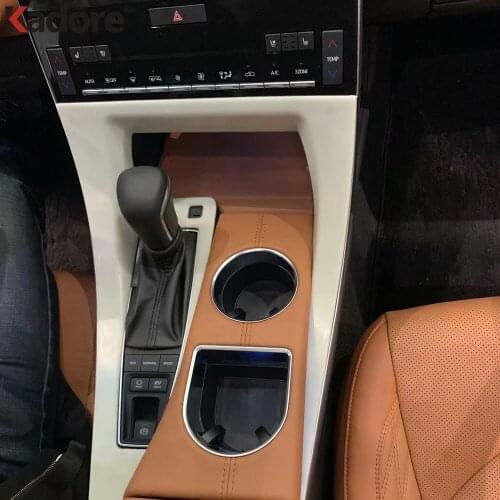 For Toyota Avalon 2019 2020 Carbon Fiber Car Interior Gear Shift Panel Cover Trim Decoration Frame Trims Sticker Accessories LHD