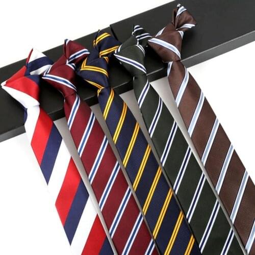 Men Ties 6cm Stripe Jacquard Narrow Necktie Accessories Daily Wear Cravat Wedding Formal Business Party Skinny Neck Tie