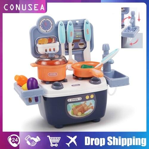 Simulation Kitchen Toys set Childrens Pretend Play Boys and Girls Cooking Miniature Mini Plastic Food with Vegetables Fruits
