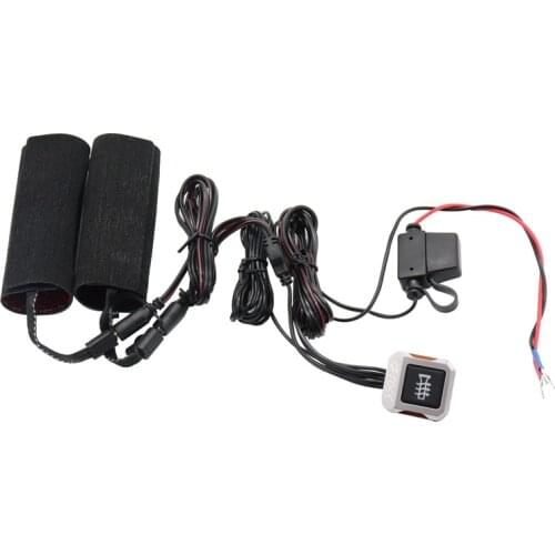 IZTOSS Universal Motorcycle ATV 12V Heated Grips Warmer Pad Kits Grip Handlebar Heater with Switch for Handlebar 30-36mm
