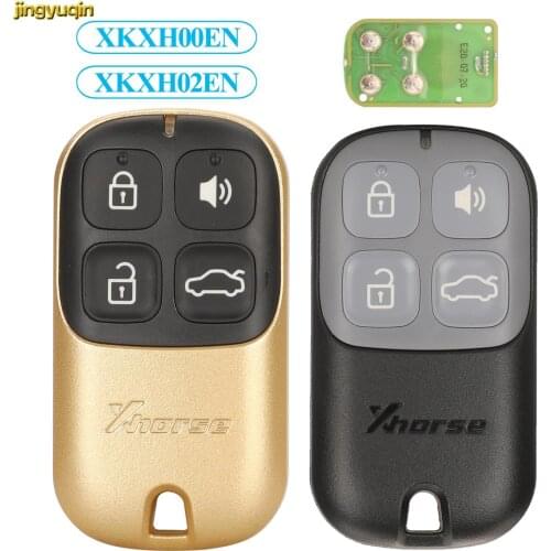 Jingyuqin XKXH00EN/XKXH02EN VVDI2 Mini Key Tool For VVDI Xhorse Wire Remote Car Key Control Universal 4 Buttons Black/Golden