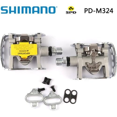 Shimano PD M324 PD-M324 SPD Pedal MTB Road Pedals Include Cleats SM-SH56 Set Mountain Bicycle Bike Pedals Parts