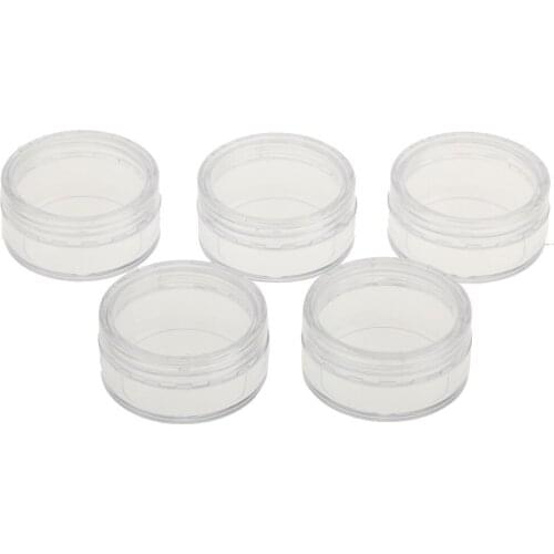 5pcs Plastic Empty Cosmetic Sample Art Craft Storage Containers Jars Pots Small