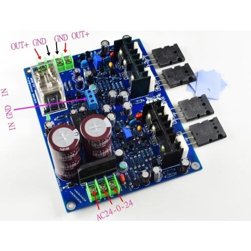 Latest upgrade MX100 A1943 TTC5200 Dual Channel Integrated AMP Amplifier Board w/Power Supply and Speaker Protection Board