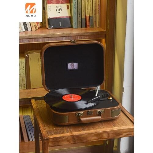 Vinyl Record Player Rechargeable Portable Bluetooth Portable Retro Phonograph decoration