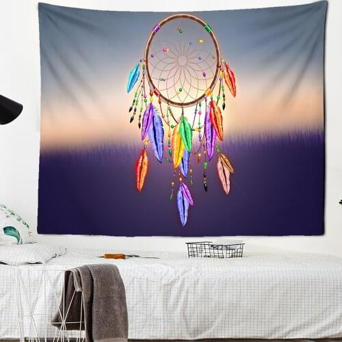 Dropshipping Bohemia Tapestry Wall Hanging Hippie Polyester Home Decor Blanket Fabric Bedroom Wall Hanging Blanket