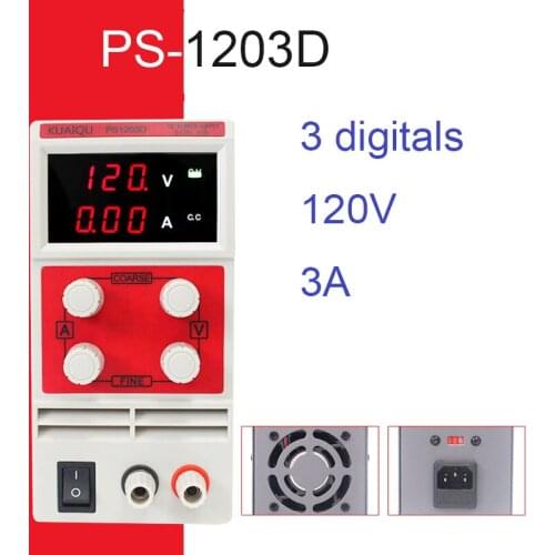 PS1203D 0.1V 0.01A LED Digital Display Double potentiometer precise adjustment professional switching DC power supply sets