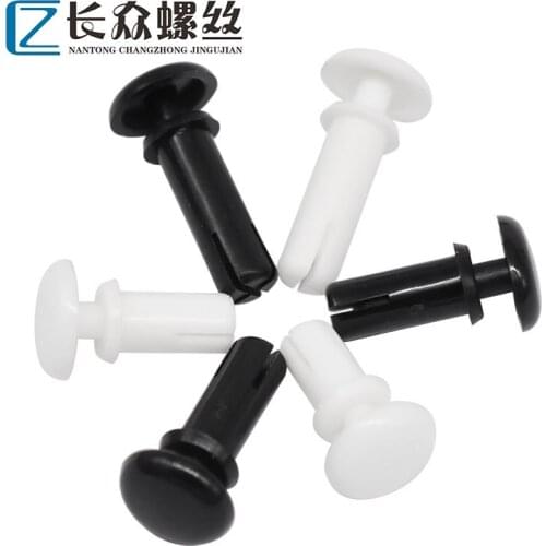 R2 R3 R4 R5 R6 Nylon Bottom Dia Push Clips Rivets Black White Plastic Automotive Rivet Retainer Car Arrow Clip Fit For Hole