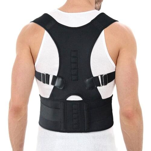 Adjustable Magnetic Posture Corrector Corset Back Brace Back Belt Lumbar Support Straight Corrector de espalda