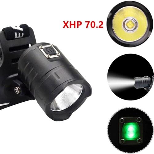 Super Bright Led xhp70.2 headlight Headlamp usb Rechargeable Head Torches xhp70 lantern 3*18650 battery fishing camping
