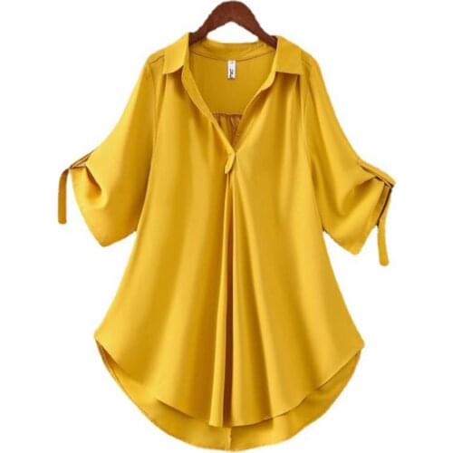 Womens T-Shirts 2021 Summer Women Tops Solid Color Cool Casual Ladies V Neck Loose Blouse for Shopping