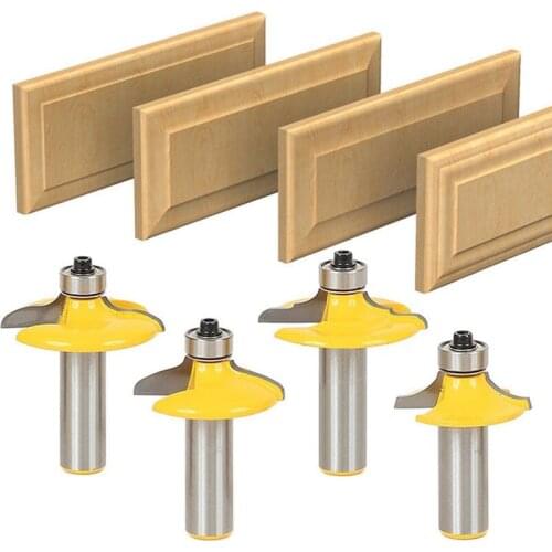 1pcs 1/2 Shank Line Door Knife Router Bit With Bearing Trimming Woodworking Milling Cutter For Drawer Trimming Chamfer Engraving