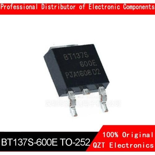 10pcs BT137S-600E BT137S triac SMD TO252 package new original