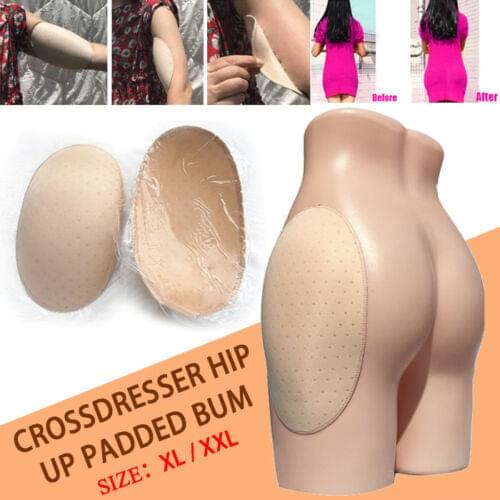 XL/XXL 2pcs Enhancing Underwear Pad Stickers Crossdresser Hip Up Padded Bum Shapewear Hip Enhancer