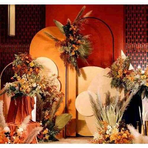 3pcs Advertising stand Billboard Frame Wedding Backdrop Arch Stage Background Birthday Party Welcome Decor Iron Flower Shelf