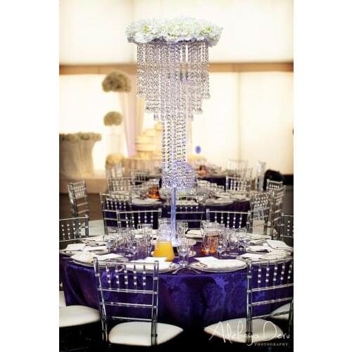 Acrylic Crystal Wedding Centerpiece / Table Centerpiece 80cm Tall by 30cm Diameter 5-Tier Wedding Decoration Event Supply