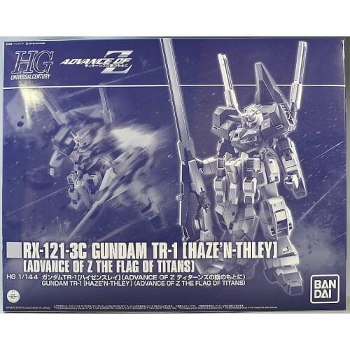 BANDAI GUNDAM HGUC HG 1/144 RX-121-3C TR-1 Hyzenthlay Gundam model kids assembled Robot Anime action figure toys