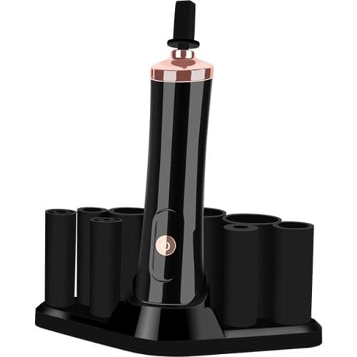 Electric Eyelash Glue Shaker for Nail Polish Tattoo Ink Pigment Liquid Shaking Machine with 2pcs Connector 6pcs Glue Cover Die