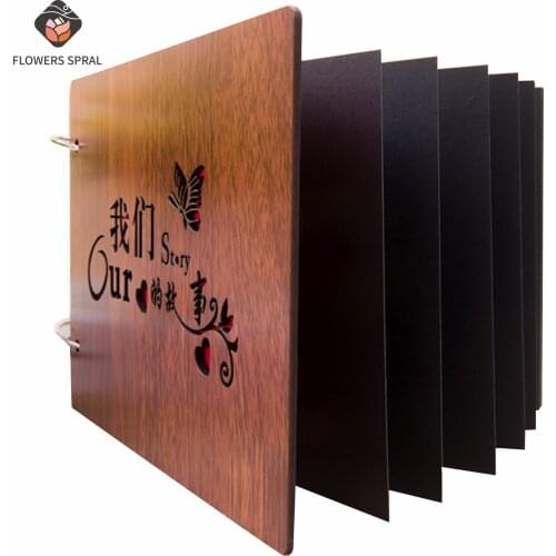 8-Inch Wooden Shell DIY Handmade Photo Album, Baby Growth Records, Family Memorials, Couple Memorial Records, Christmas Gifts