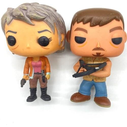 The Walking Dead Carol Peletier Daryl Dixon Collection Model Figures Toy for Kids Birthday gift No box