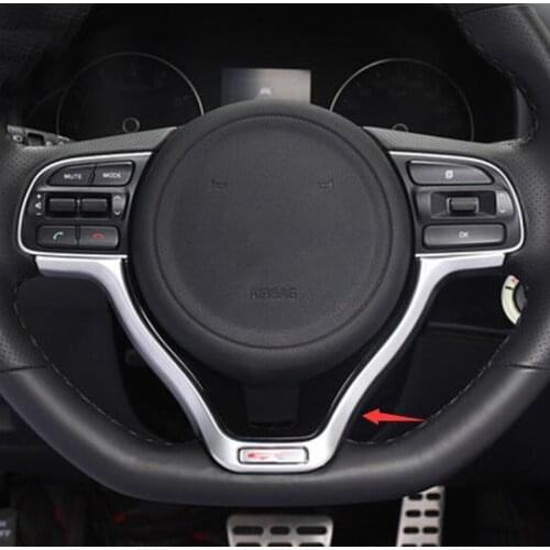 ABS Chrome For Kia Optima K5 2016 2017 2018 Car Steering wheel Decoration Cover Trims auto accessories car styling