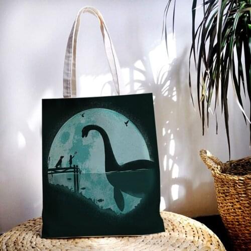 Personality Colour Nature Handbag Tote Cotton Bag Wholesale Canvas Green Shopping Shoulder Bag Tote Bags Canvas Bag Handbag Sac