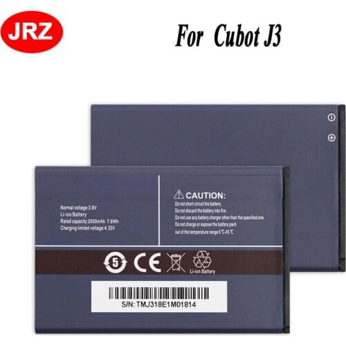 JRZ For Cubot J3 Phone Battery 2000mAh Hight Capacity 3.8V Top Quality Replacement Accessory Accumulators Batteries