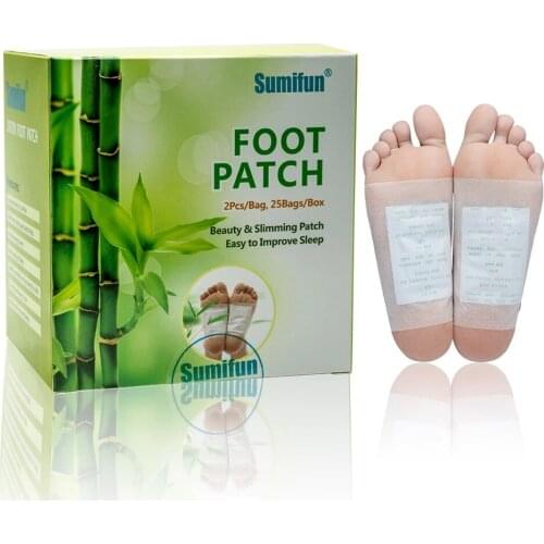 Hot Sell 50pcs Patches Adhesives Detox Foot Patches Pads Body Toxins Feet Slimming Cleansing Herbal Adhesive