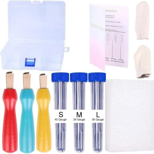 LMDZ 60 Pcs Felt Needle Tool Felting Needles Kits Felting Starter Kit Felting DIY Supplies Wool Felt Pocked Needles Felt Tool