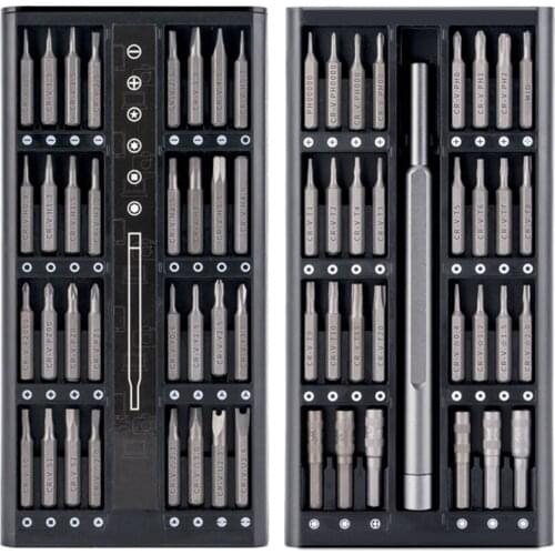 63 in 1 Screwdriver Set Mobile Precision Magnetic Screw Kit Torx Hex Bits with Handle Portable Phone Repair Notebook Tools